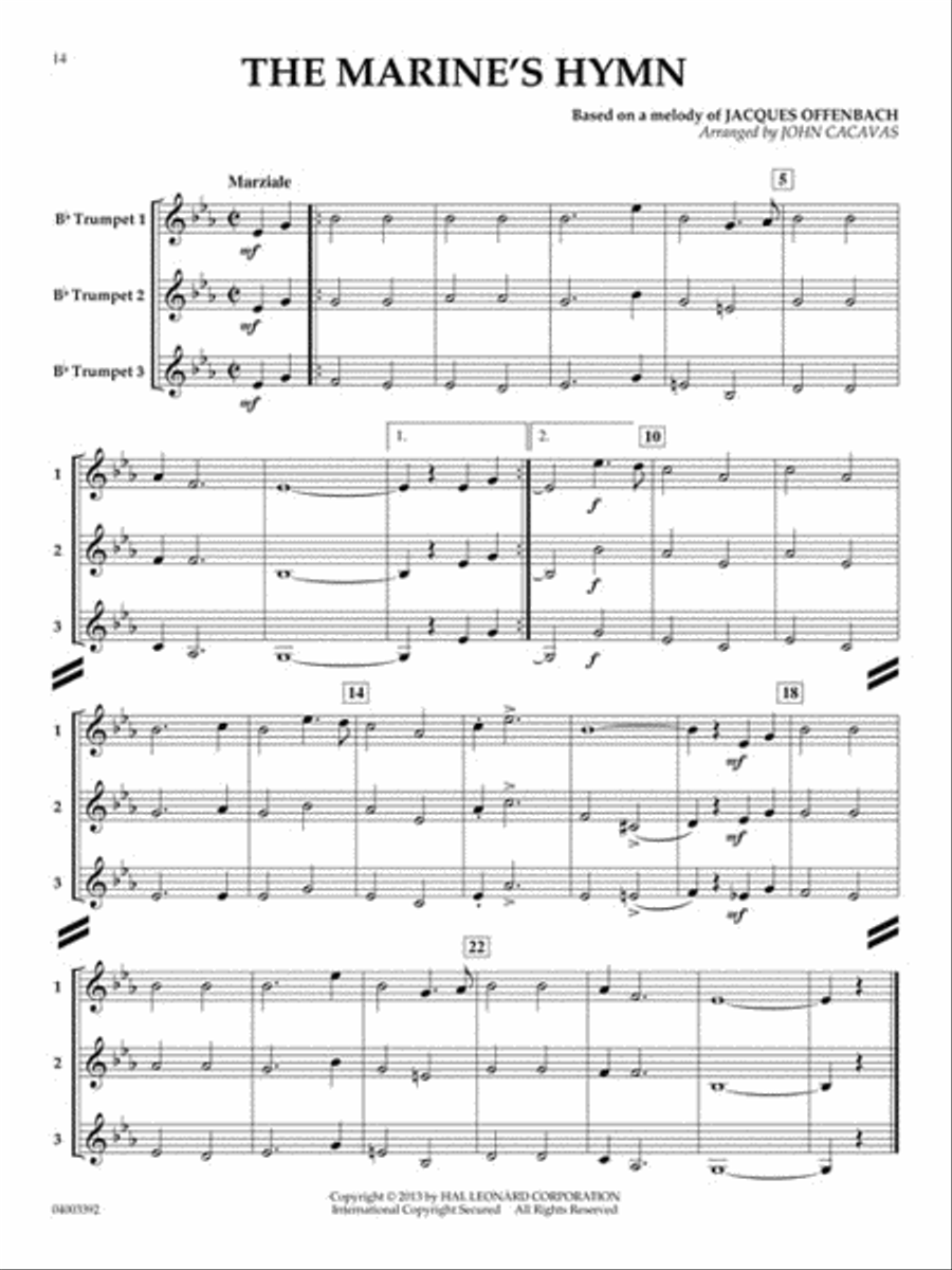 Fun and Easy Trios for Trumpet Trumpet Trio scores gallery preview page 6