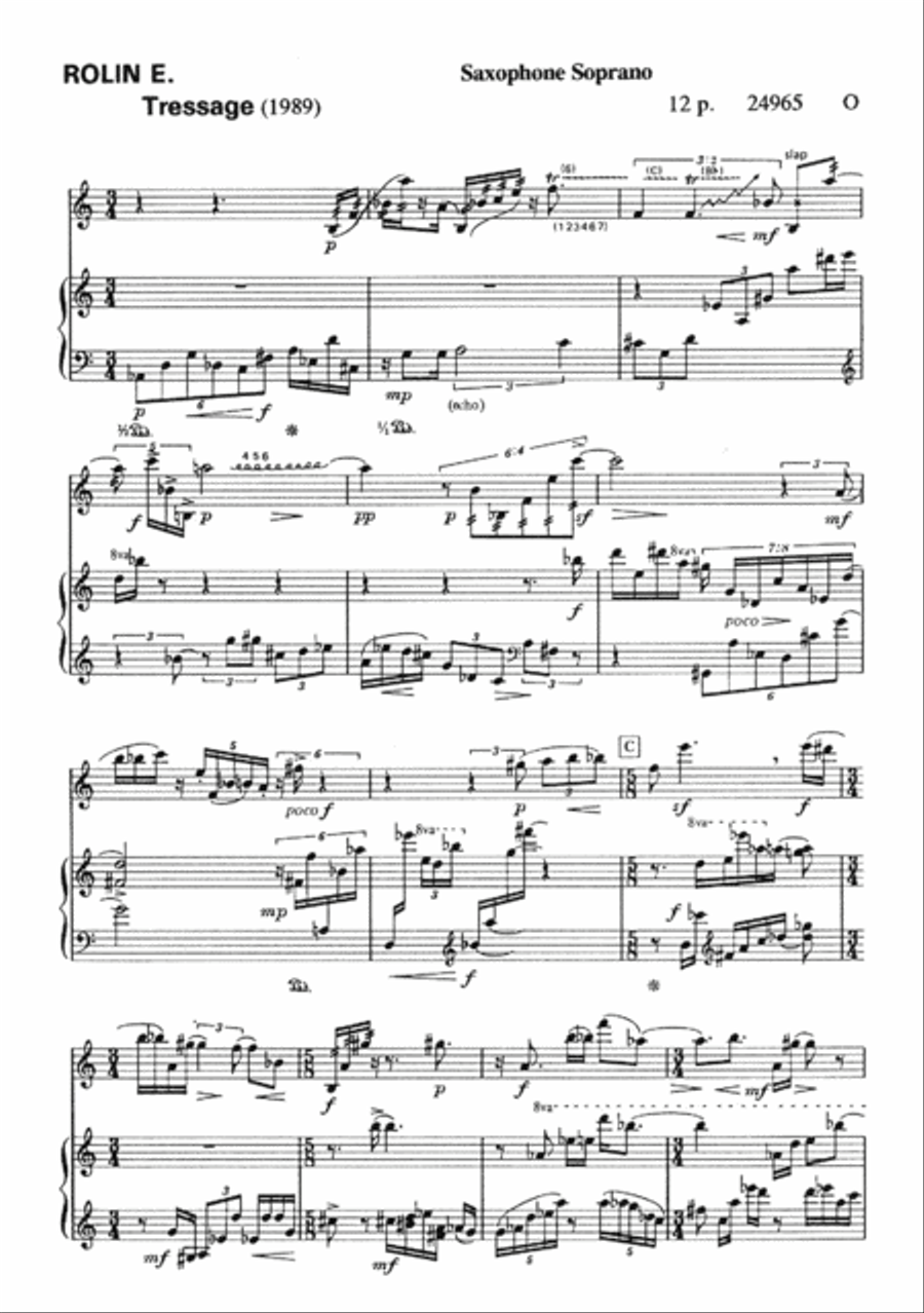 Tressage Tressage Piano Accompaniment scores gallery preview page 2