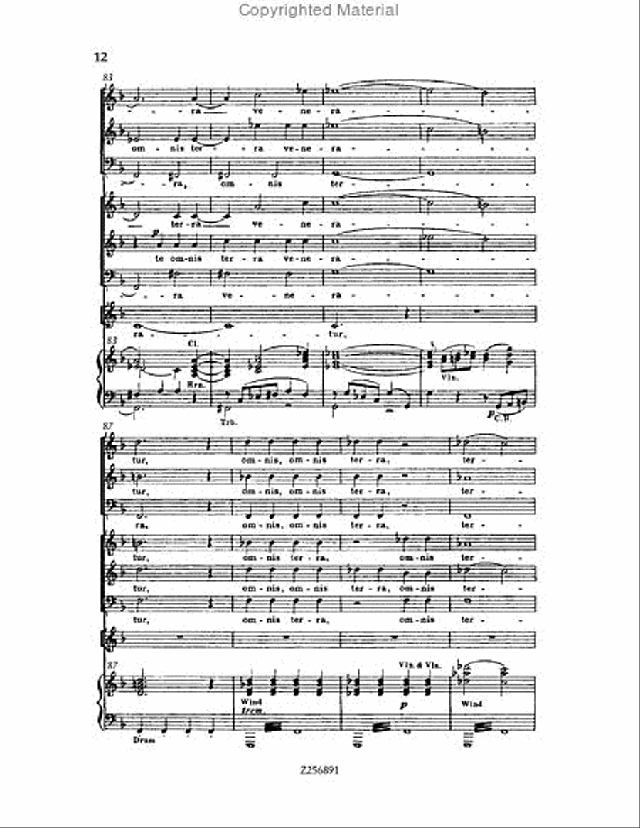 Te Deum, H 118 Choir scores gallery preview page 12