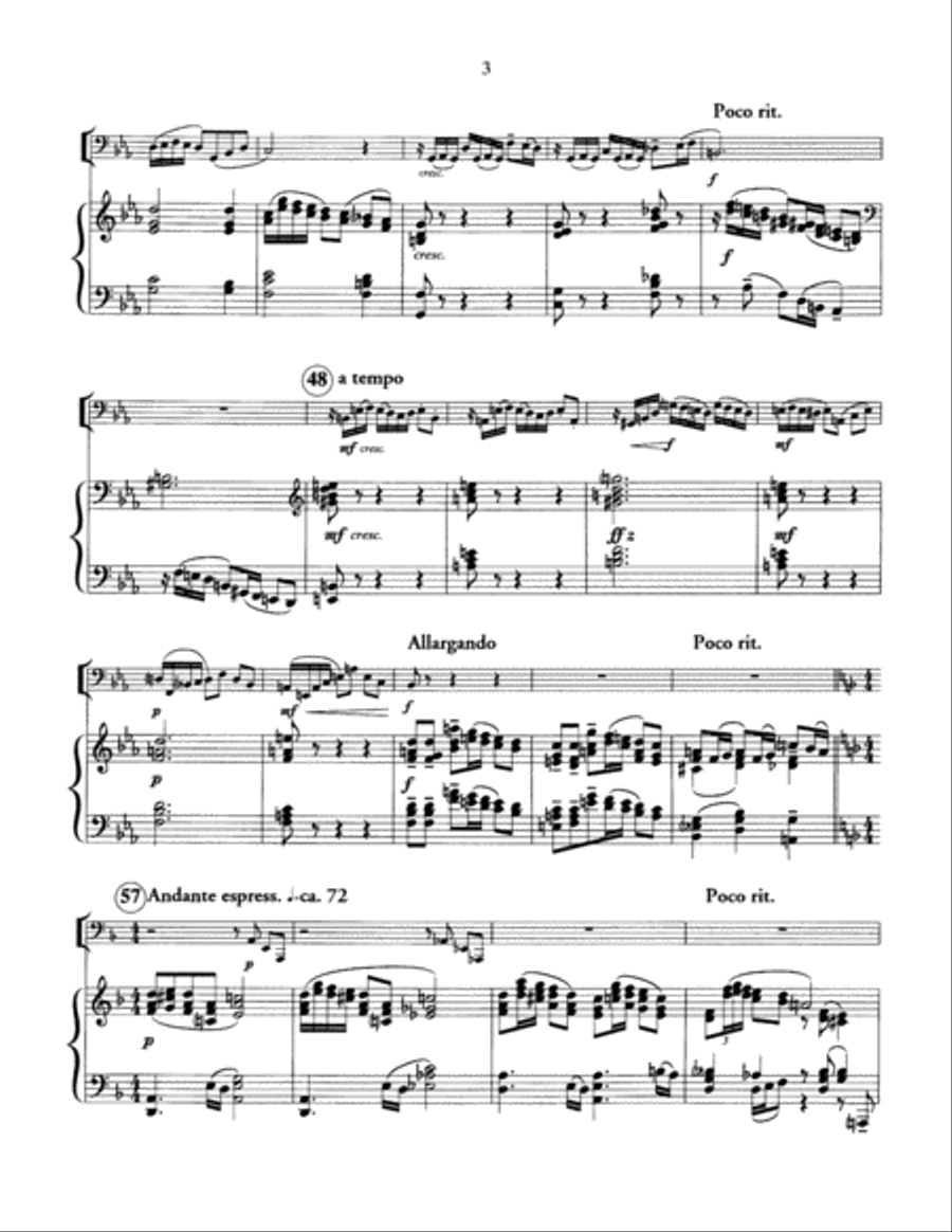 Sonata in One Movement Tuba scores gallery preview page 4