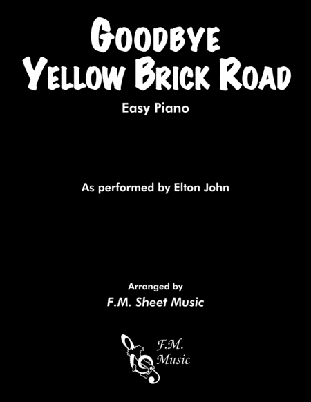 Goodbye Yellow Brick Road (Easy Piano) image number null