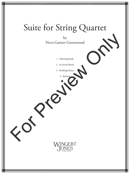 Suite For String Quartet