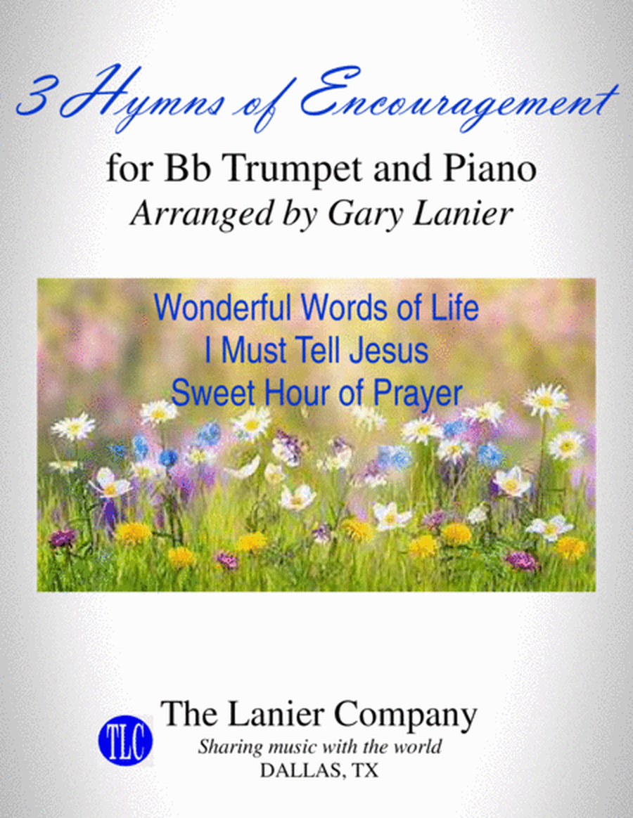 3 HYMNS OF ENCOURAGEMENT (for Bb Trumpet and Piano with Score/Parts) image number null