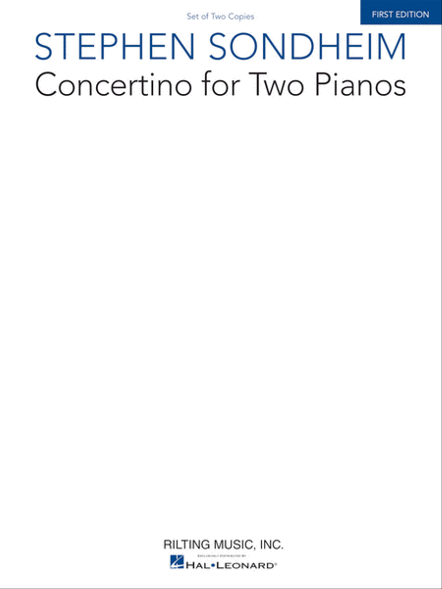 Stephen Sondheim : Concertino for Two Pianos