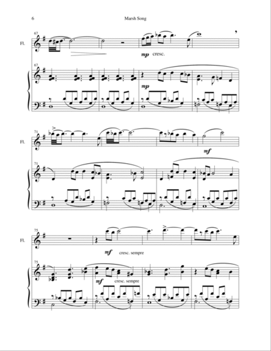 Marsh Song Woodwind Duet scores gallery preview page 6
