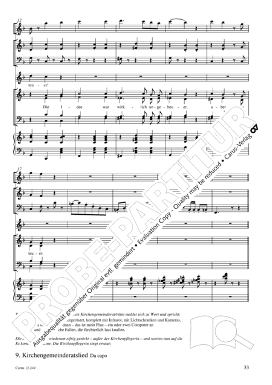 Mause in der Michaelskirche 4-Part scores gallery preview page 34