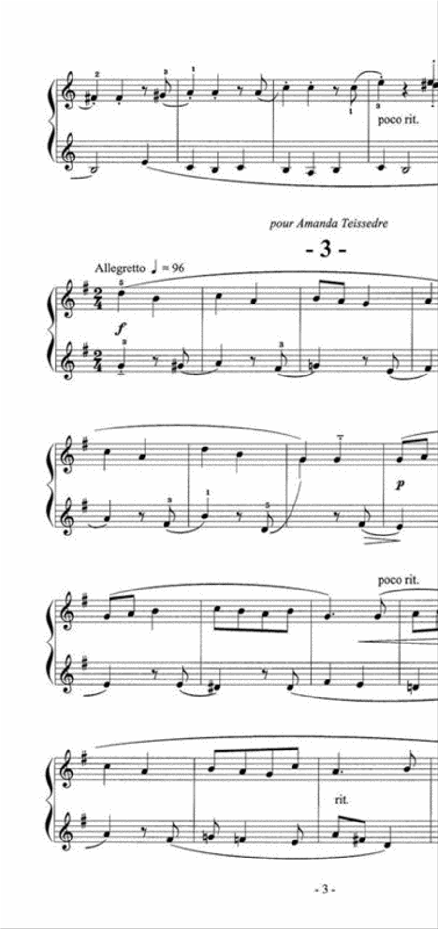 Promenade Aux Cercle Harmonique Piano Solo scores gallery preview page 3