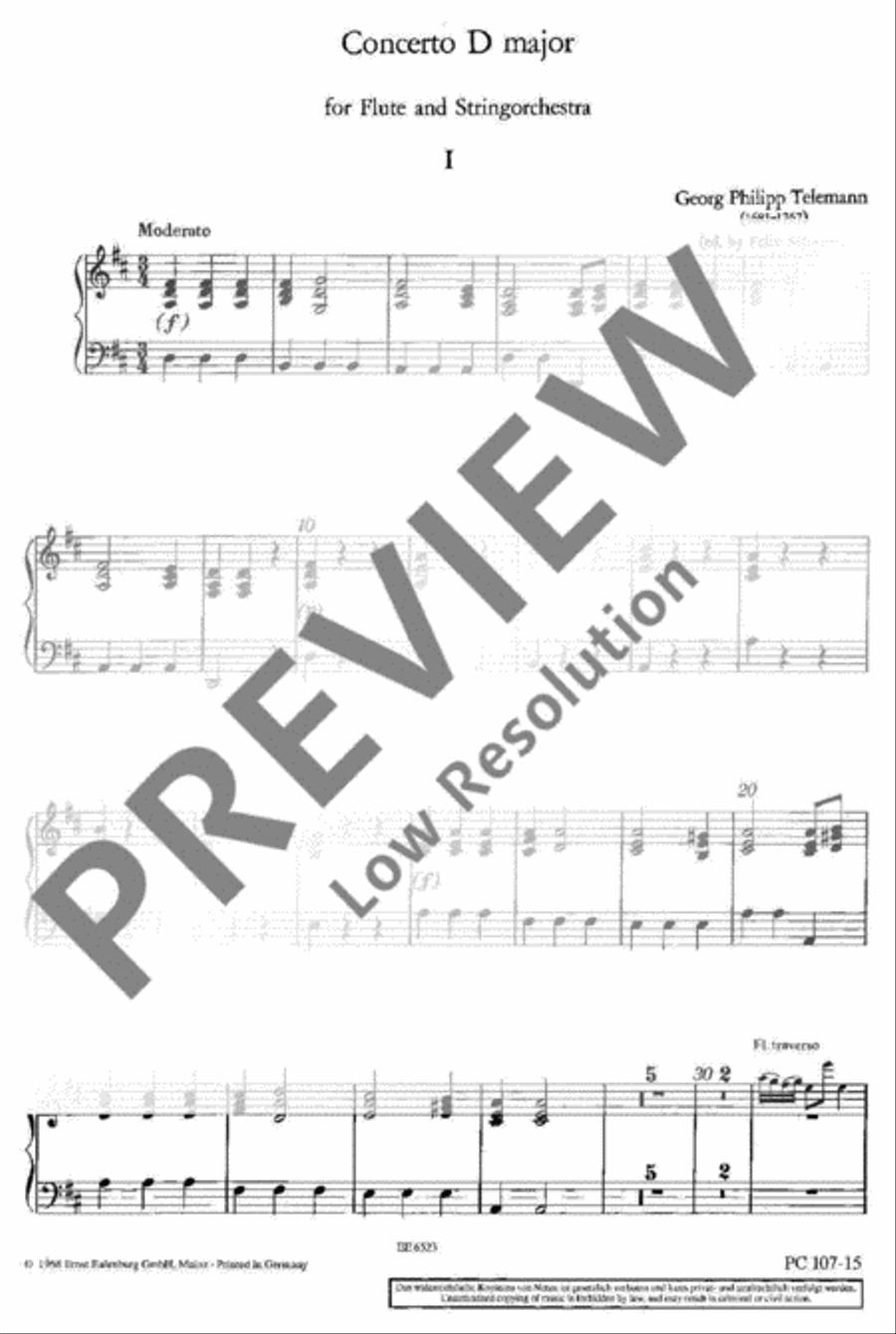 Concerto D major Harpsichord scores gallery preview page 2