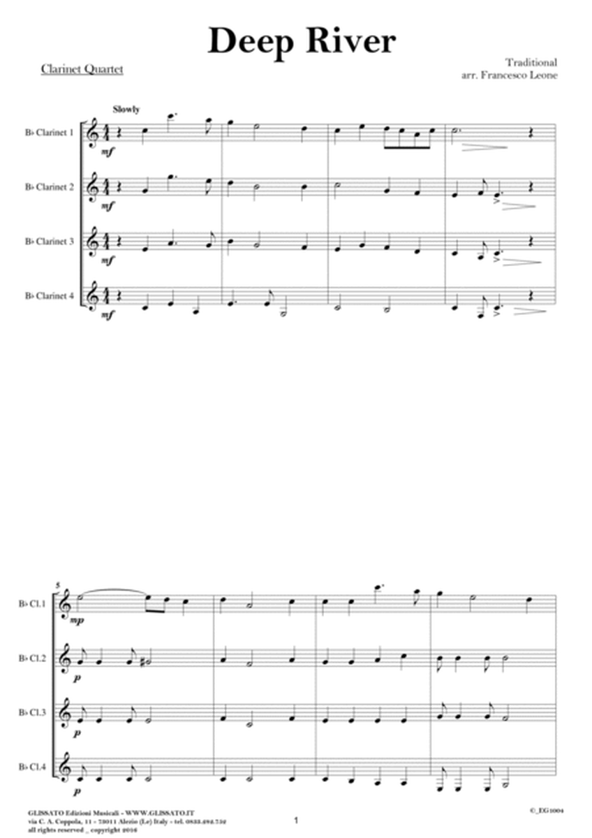 8 Gospels & Spirituals for Clarinet quartet (score) image number null