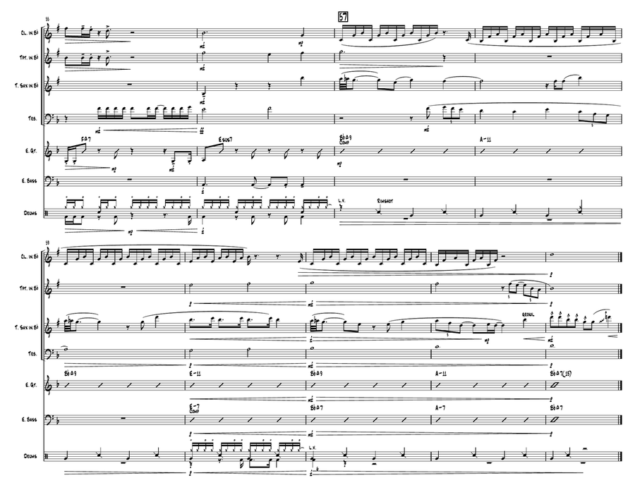 Earfquake Jazz Ensemble scores gallery preview page 6