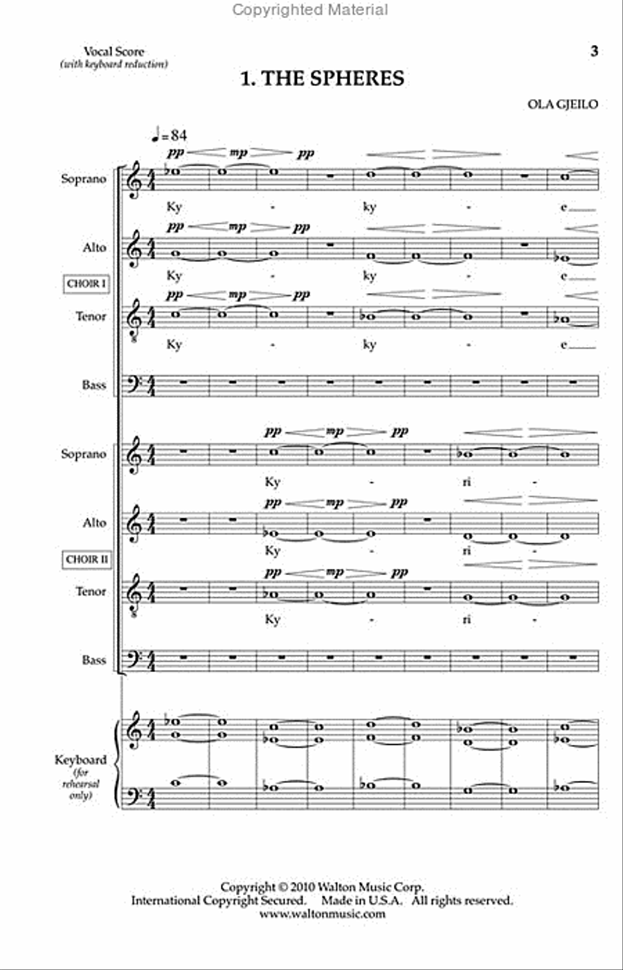 Sunrise Mass (Full Score and Instrumental Parts) Choir scores gallery preview page 3