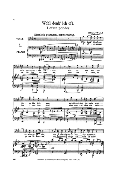 Three Songs On Lyrics By Michelangelo For Bass (G.&E)