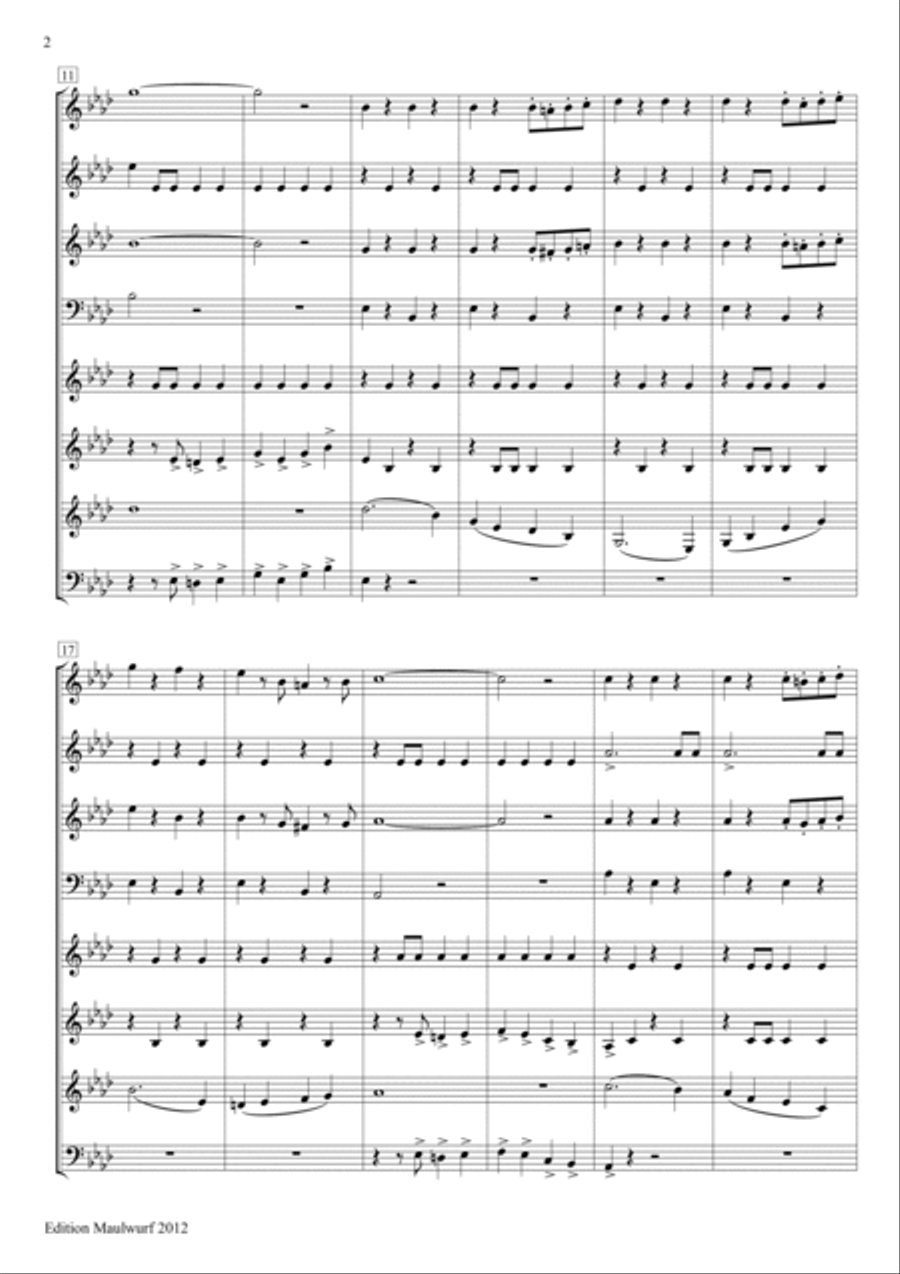 Old Comrades Horn scores gallery preview page 4