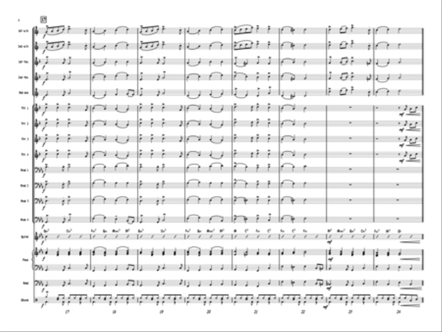 Hark, Those Herald Angels Rock! Jazz Ensemble scores gallery preview page 4