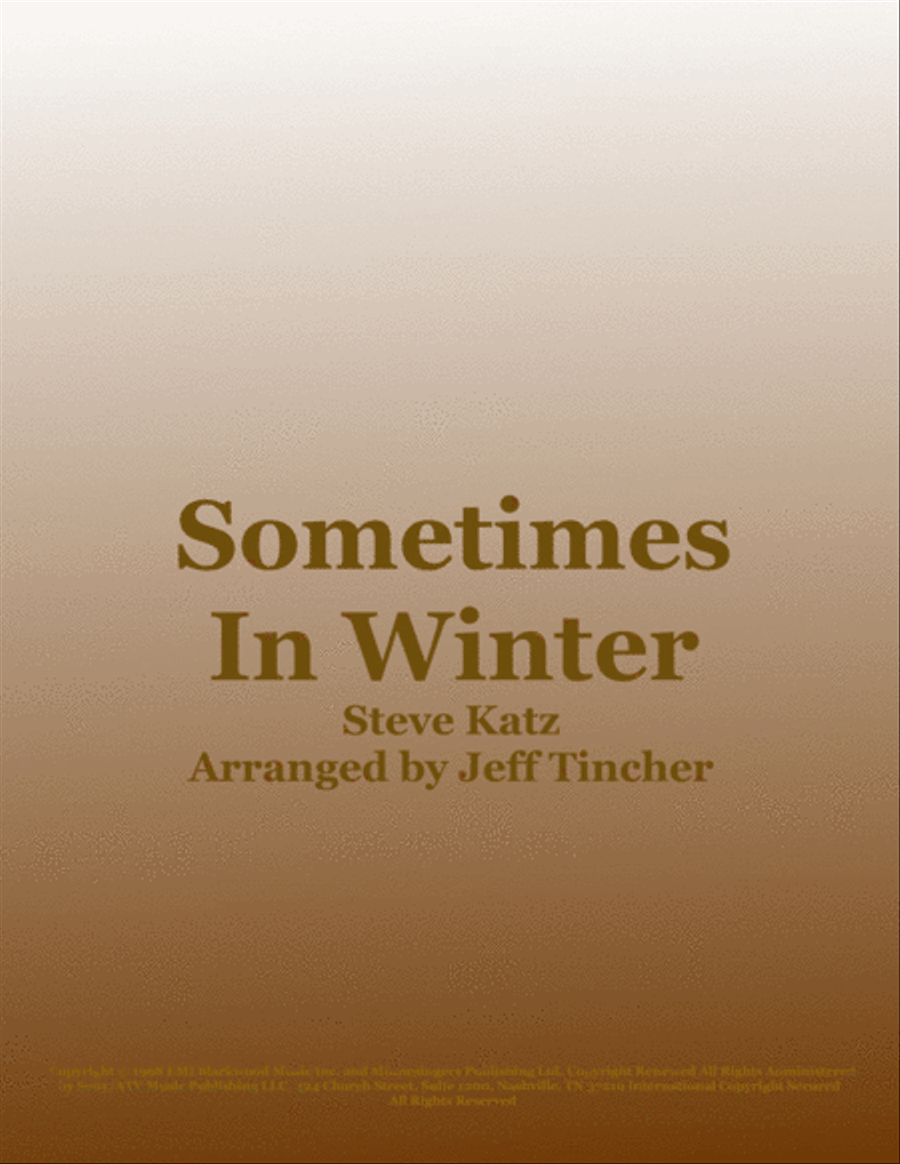 Sometimes In Winter Voice scores gallery preview page 1