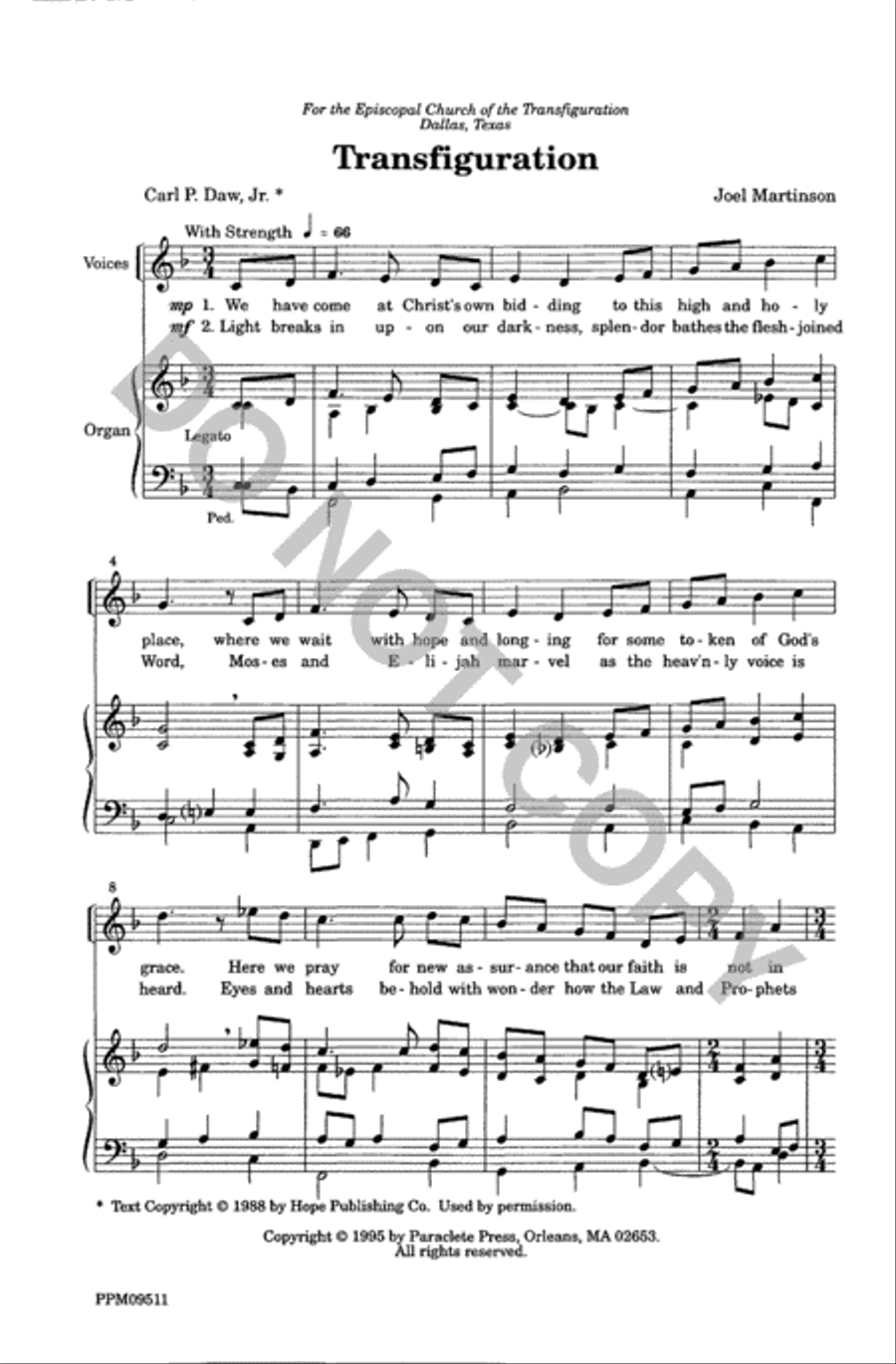 Transfiguration Unison Choir scores gallery preview page 2