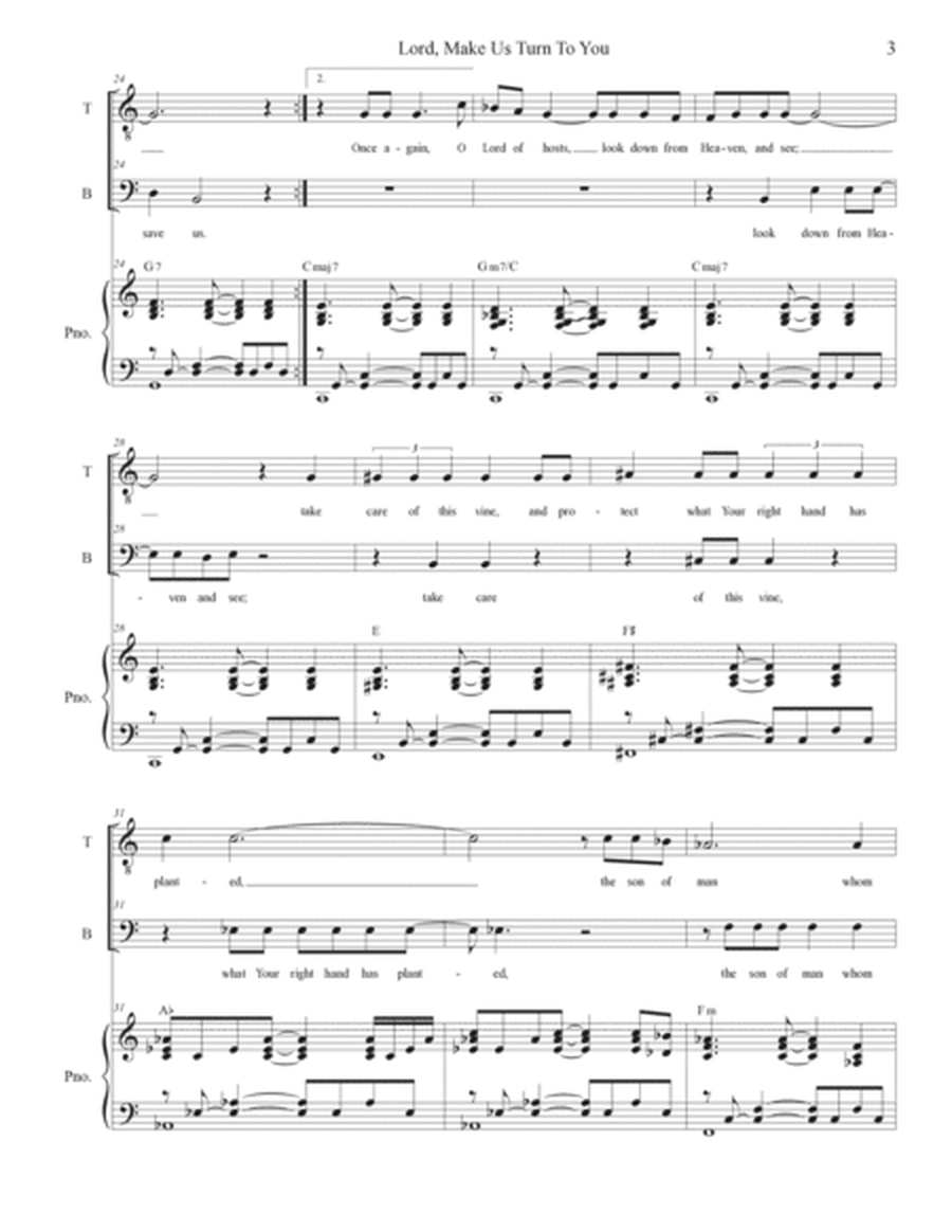 Lord, Make Us Turn To You (Duet for Tenor and Bass Solo) image number null