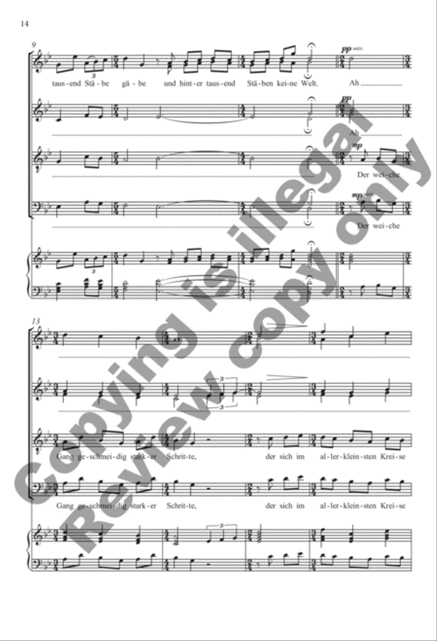 Selected Secular Choral Works of Julian Wachner 4-Part scores gallery preview page 30