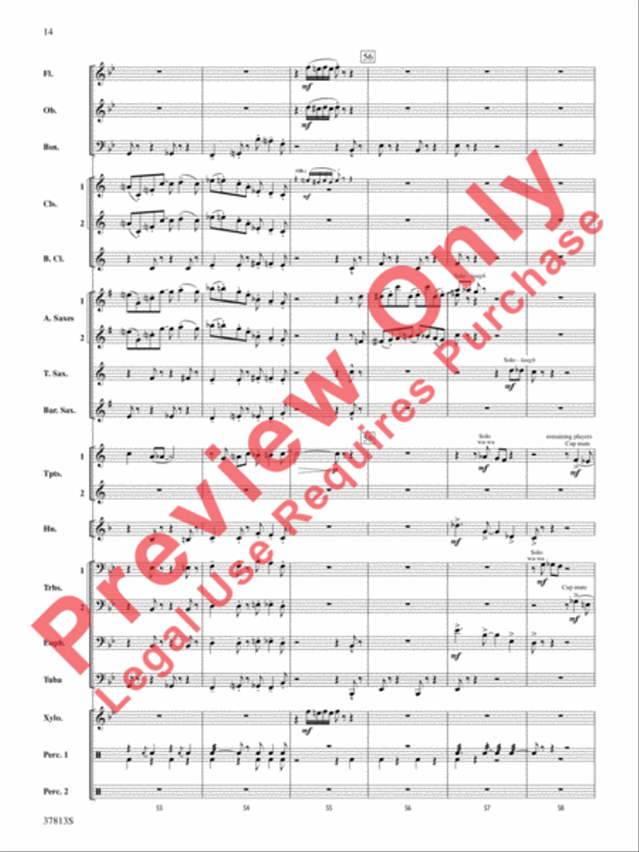 Ants in My Pants Concert Band scores gallery preview page 14