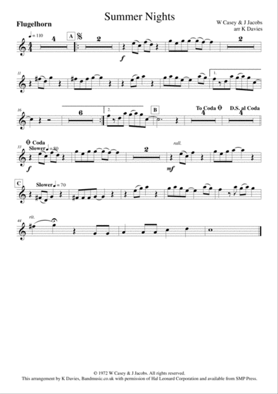 Summer Nights Small Ensemble scores gallery preview page 3