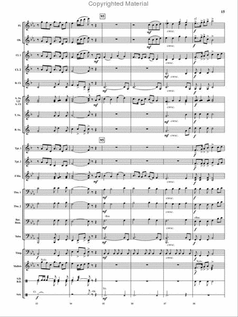 Cedar Creek Sketches Cedar Creek Sketches Concert Band scores gallery preview page 14