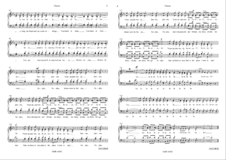 Funiculi Funicula 4-Part scores gallery preview page 4