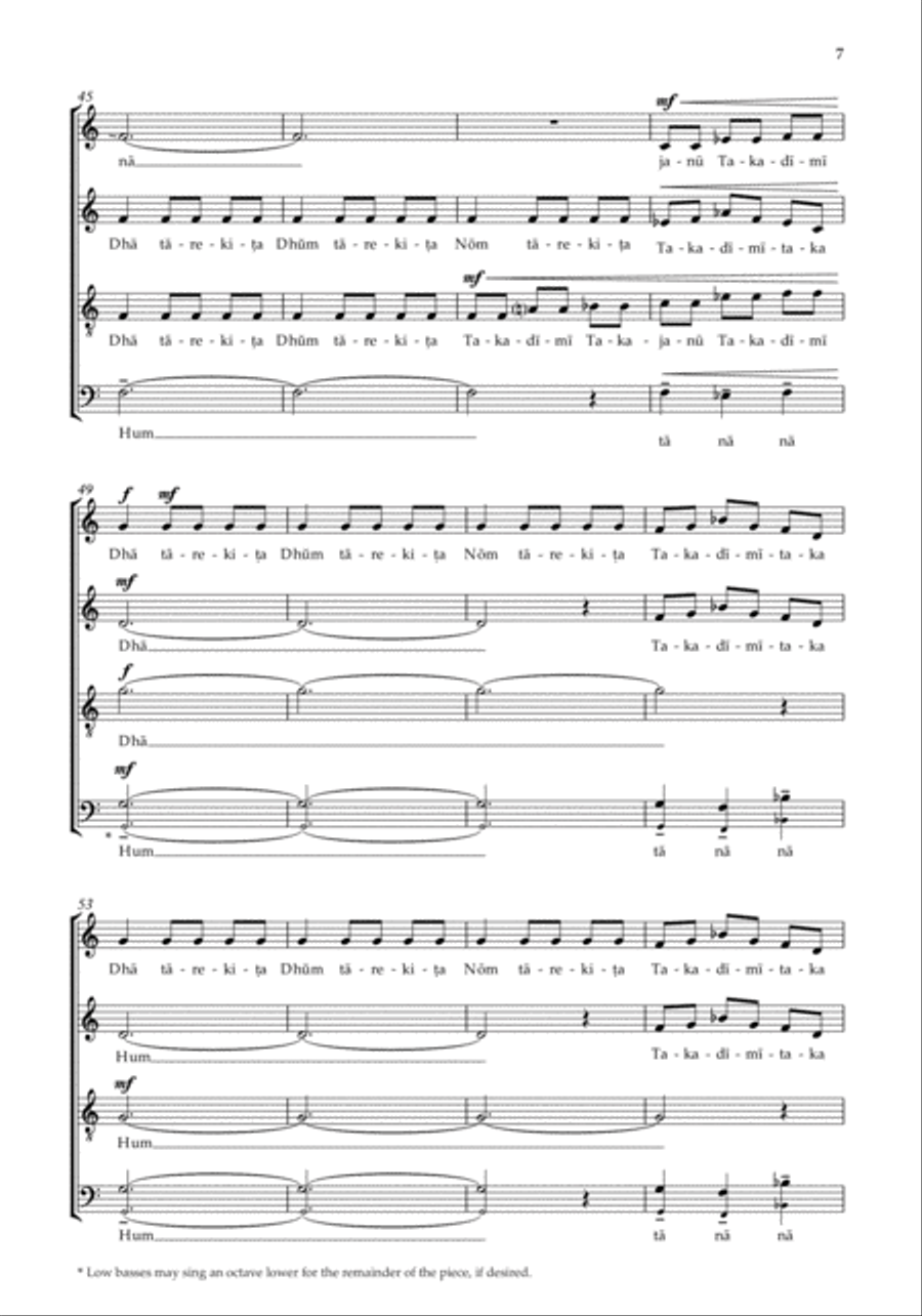 TaReKiTa 4-Part scores gallery preview page 6