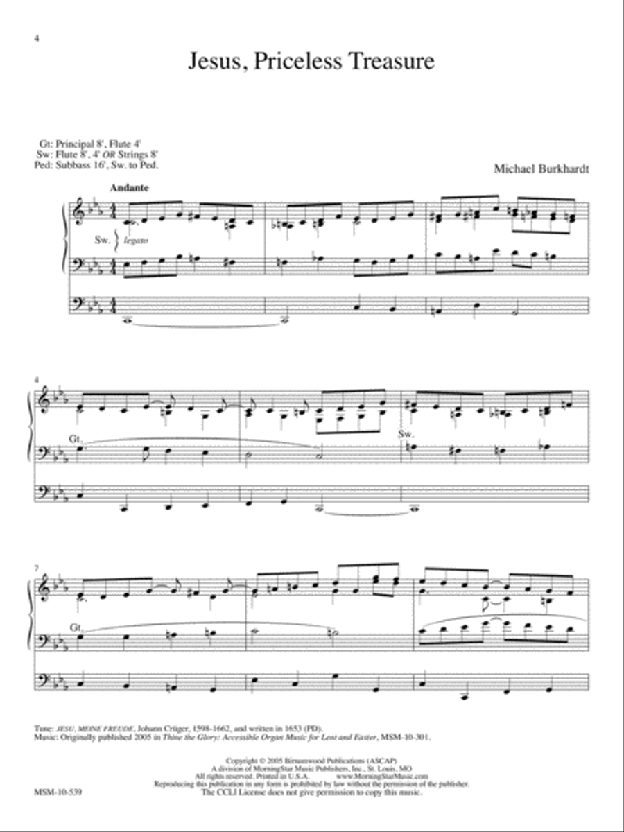 Six General Hymn Improvisations, Set 3 Organ scores gallery preview page 3