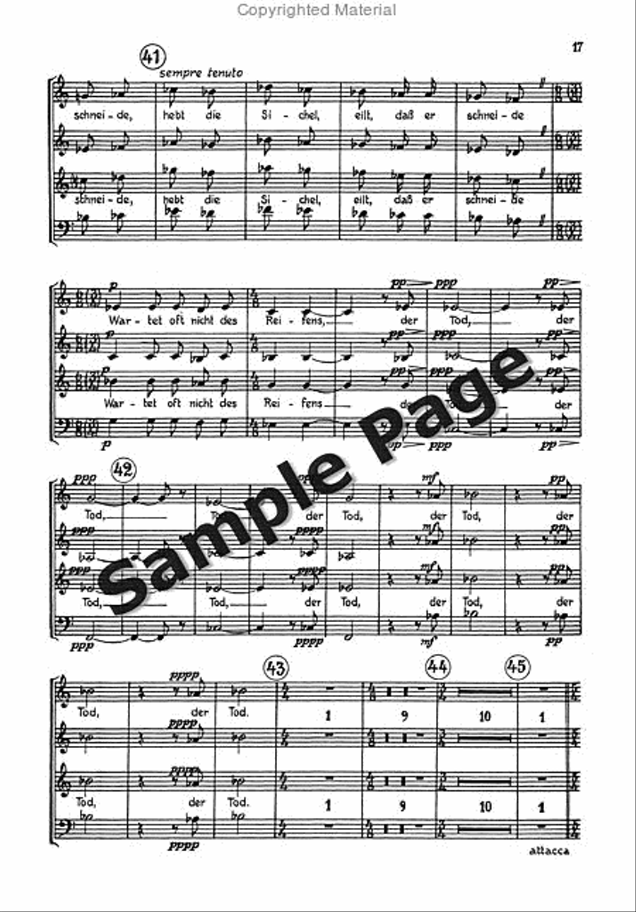 Cantata 2 Alto/chor/2 Pianos 4-Part scores gallery preview page 18