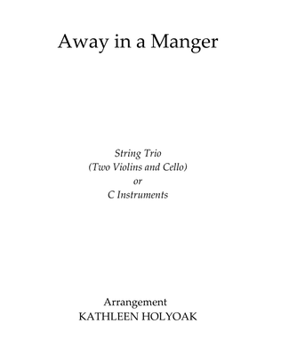 Away in a Manger (String or C Instrumental Trio with Piano accompaniment)