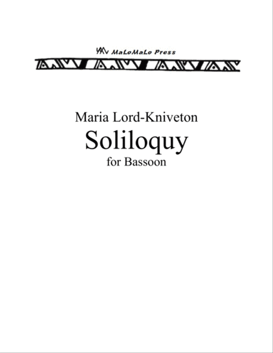 Soliloquy Bassoon Solo scores gallery preview page 1
