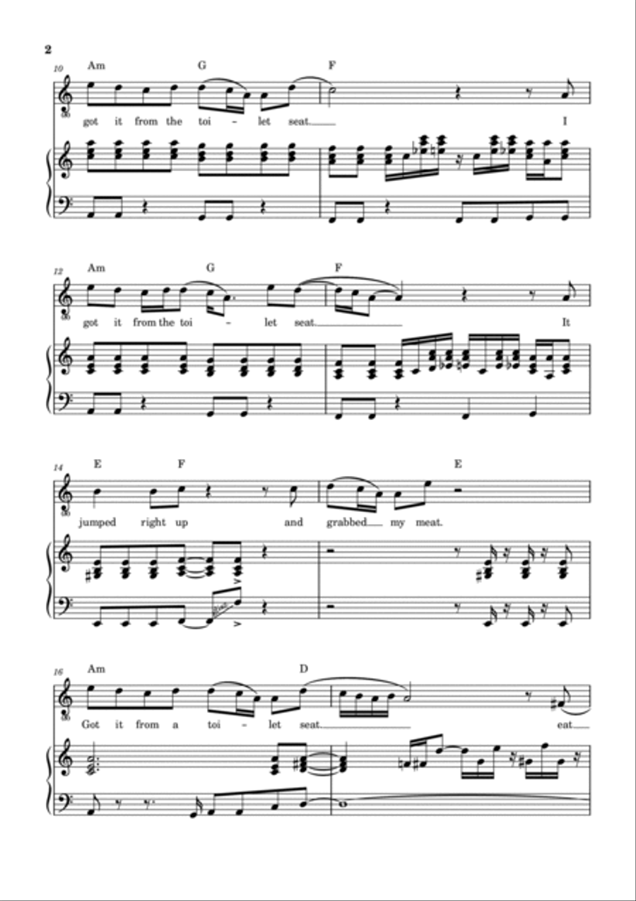 Why Does It Hurt When I Pee Voice scores gallery preview page 3