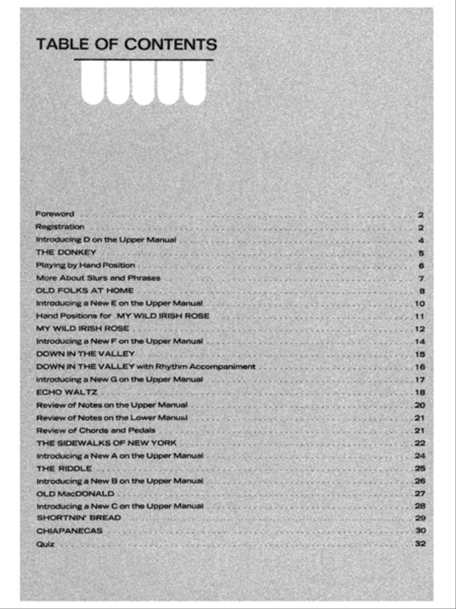 Palmer-Hughes Spinet Organ Course, Book 3 Organ scores gallery preview page 2