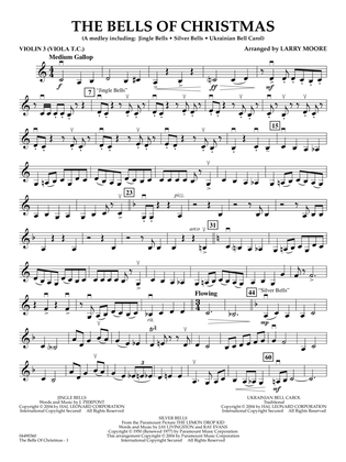 The Bells Of Christmas - Violin 3 (Viola Treble Clef)