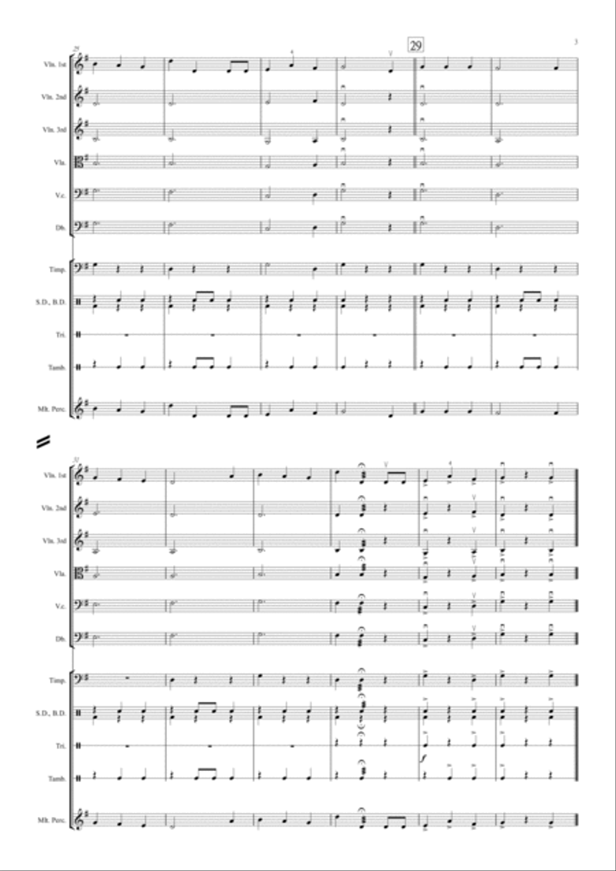 We Wish You A Merry Christmas String Orchestra scores gallery preview page 5