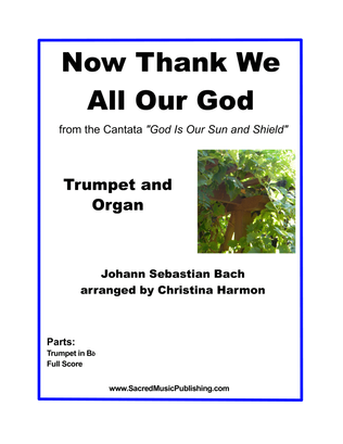 Book cover for Now Thank We All Our God –Trumpet and Organ