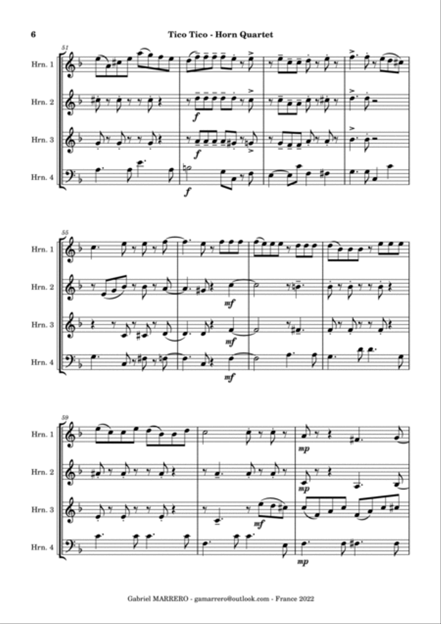 Tico Tico Small Ensemble scores gallery preview page 6