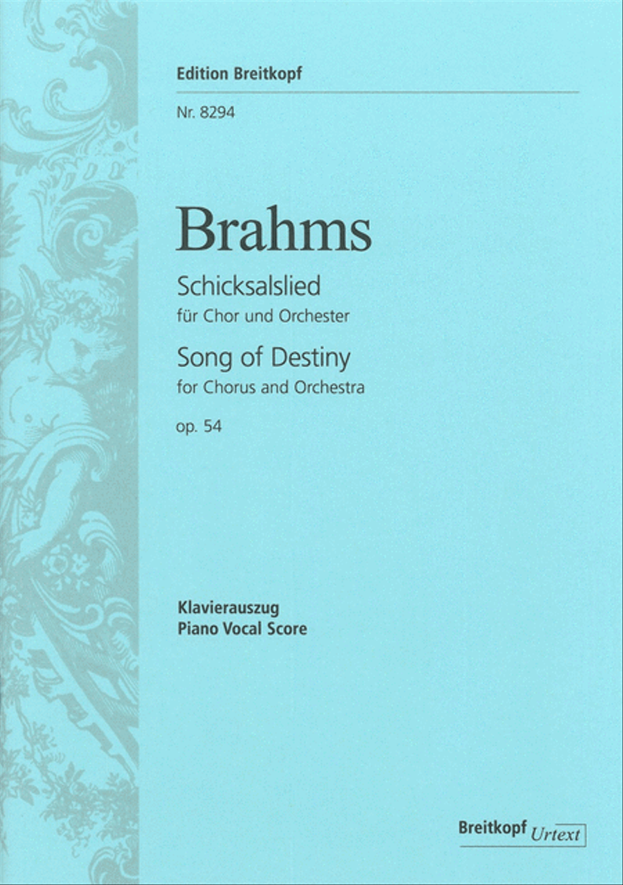 Song of Destiny Op. 54 Song of Destiny Op. 54 4-Part scores gallery preview page 1