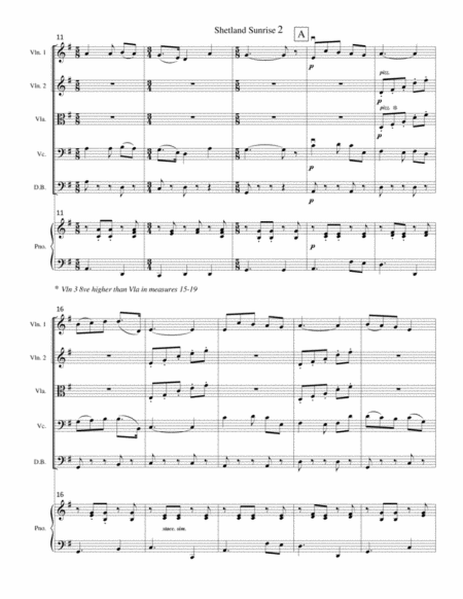 Shetland Sunrise (Elementary String Orchestra) image number null