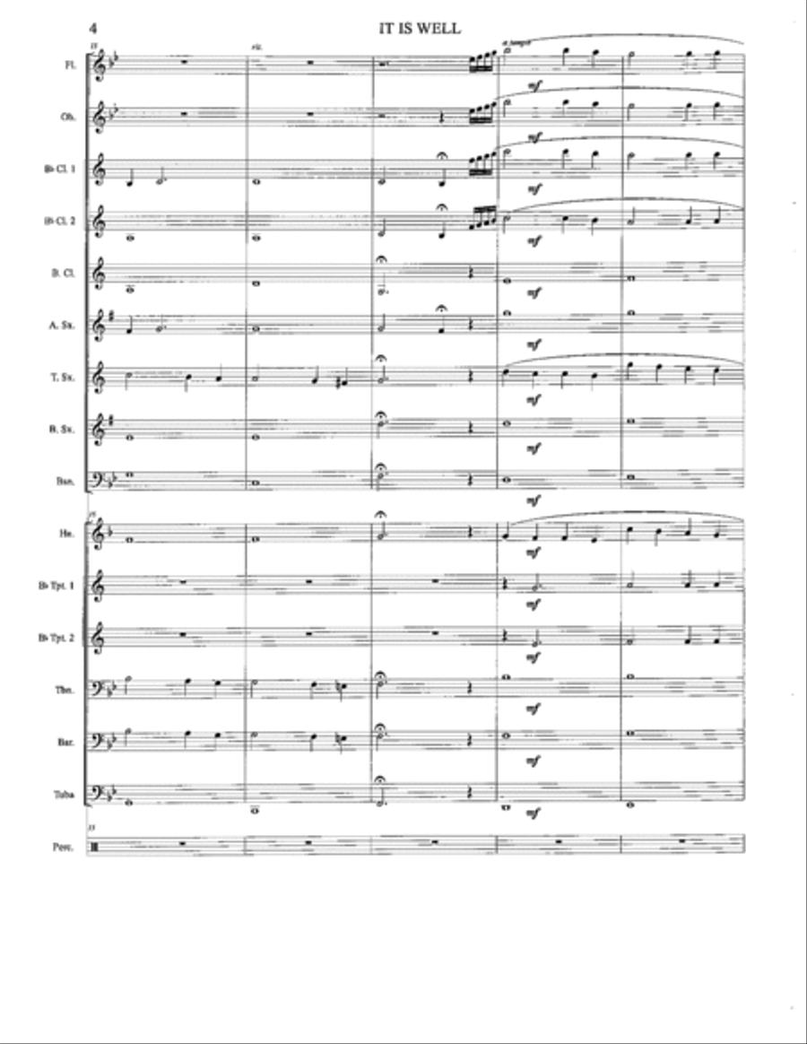 IT IS WELL Concert Band scores gallery preview page 4