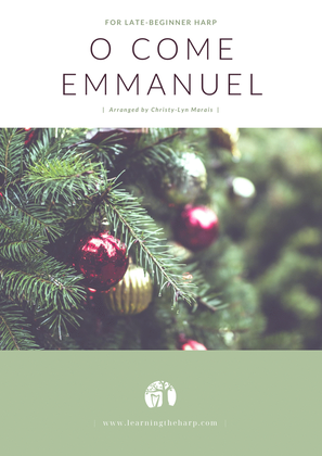 Book cover for O Come Emmanuel - Late-Beginner for Harp