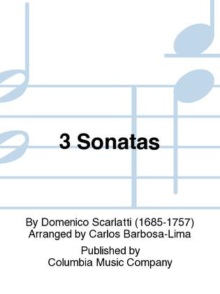 Book cover for 3 Sonatas