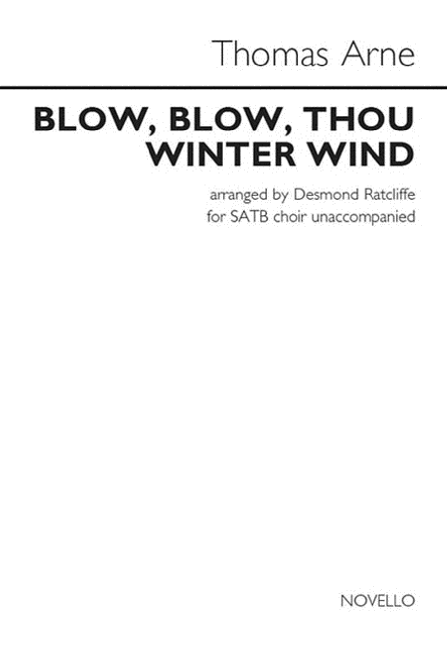 Blow, Blow Thou Winter Wind 4-Part scores gallery preview page 1