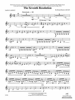 The Seventh Resolution: 2nd B-flat Clarinet