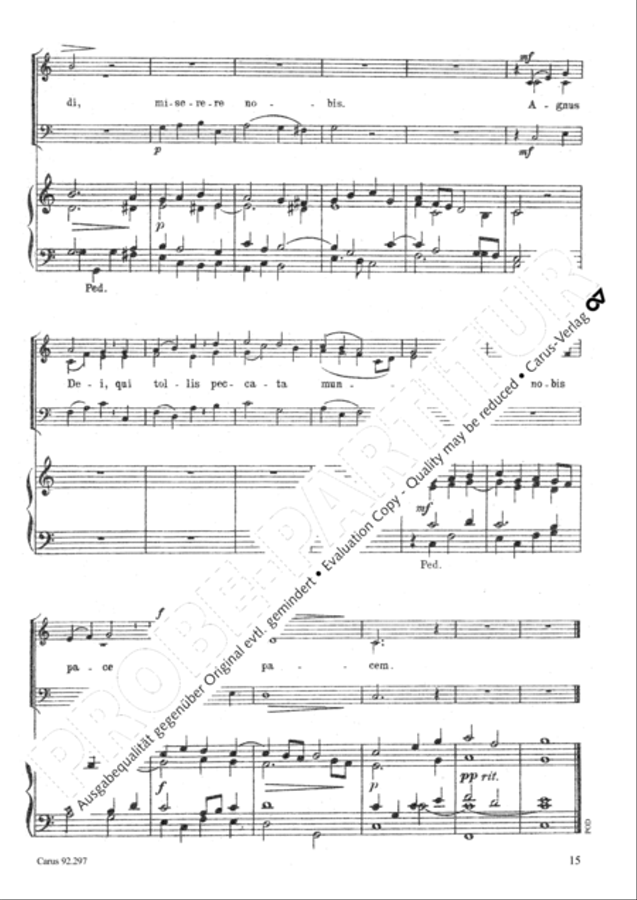 Missa Salve Regina 3-Part scores gallery preview page 16