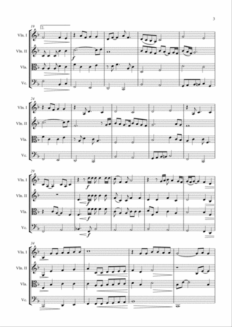 Always On My Mind Always On My Mind String Quartet scores gallery preview page 3