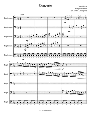 Vivaldi Bach Concerto (Based on the Hungarian Brass Quintet Transcription)
