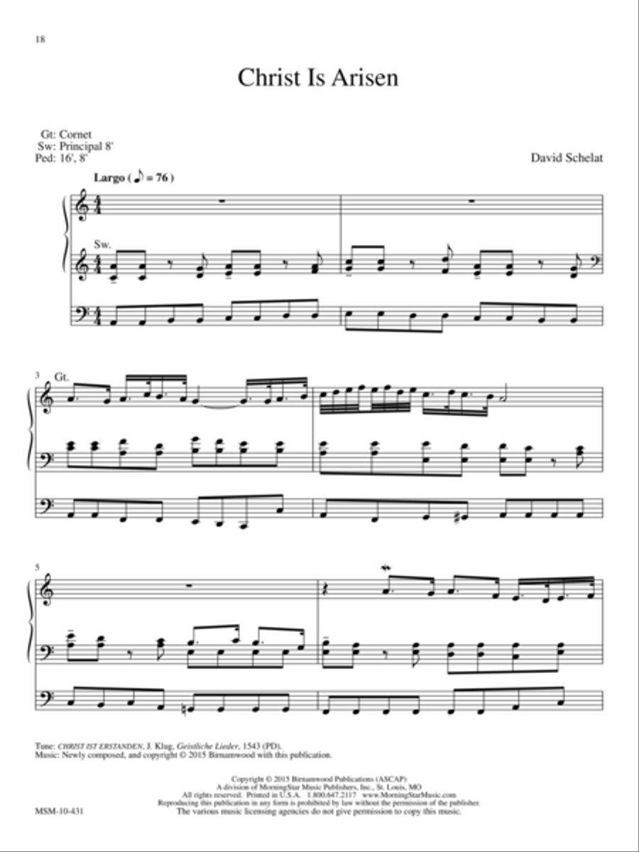 Five Preludes for Easter Five Preludes for Easter Organ scores gallery preview page 15
