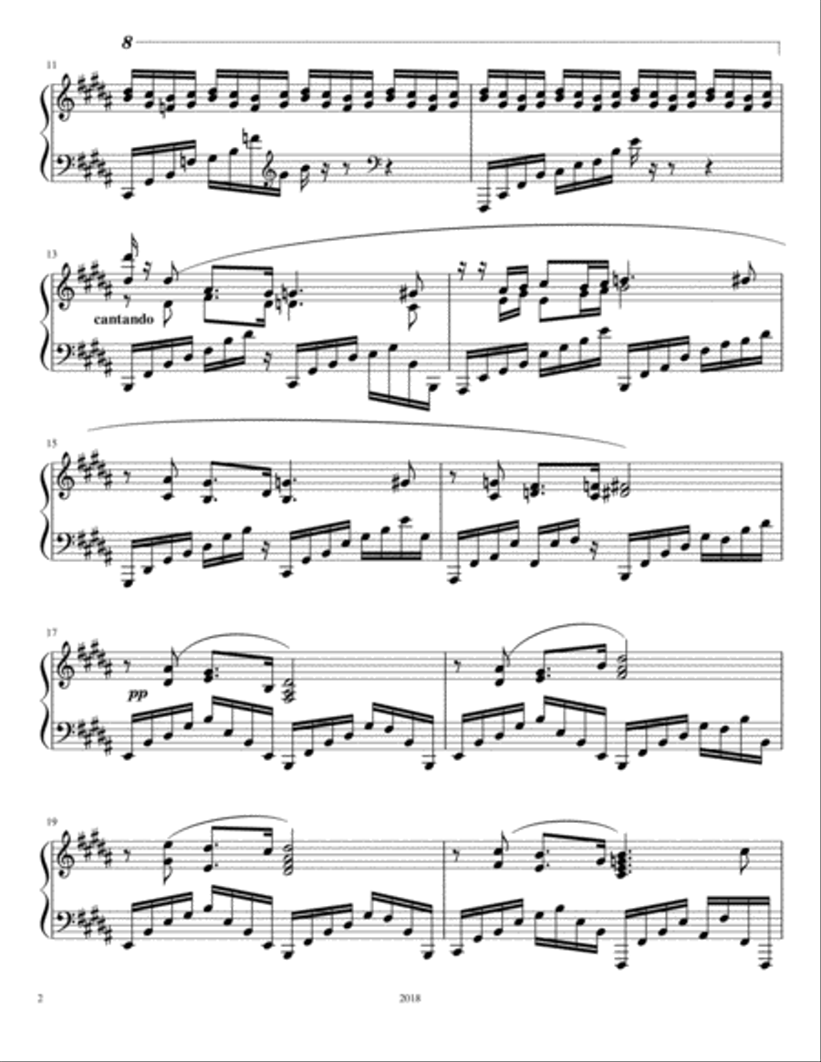 Rose Awakes Rose Awakes Piano Solo scores gallery preview page 2