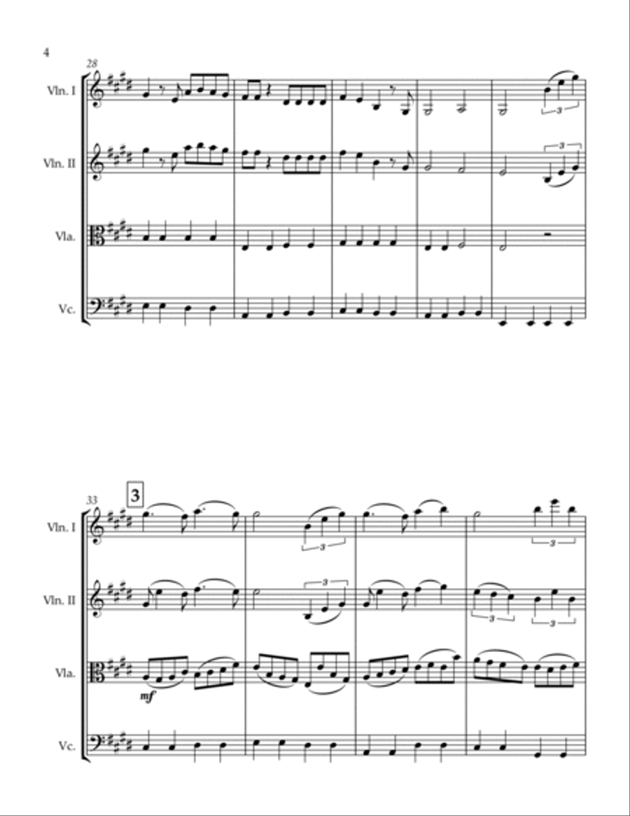 If Only String Quartet scores gallery preview page 4